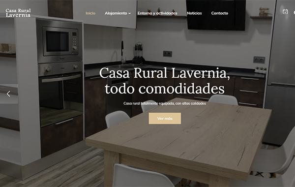 Web Casa Rural Lavernia