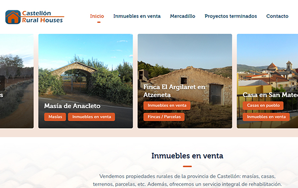 Web Castellón Rural Houses